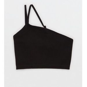 aerie one shoulder sports bra